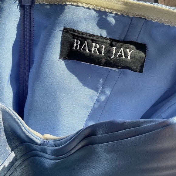 Bari Jay - Blue Satin Bubble  Cocktail Dress - Wedding Guest Dress!! - S… - Picture 5 of 5